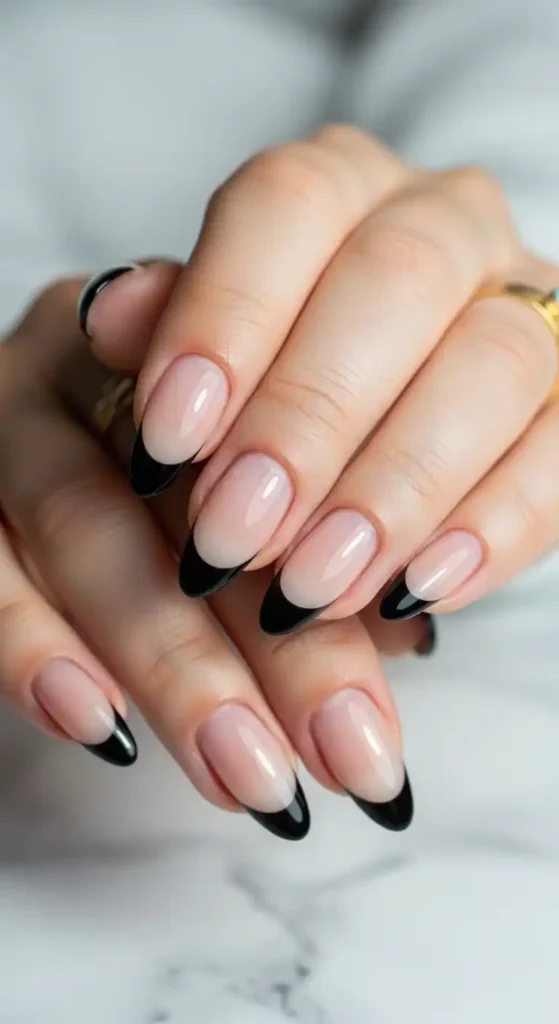 black-tip-almond-french