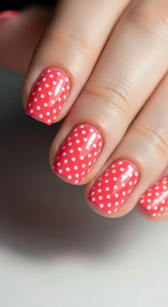 coral-pink-with-white-dots