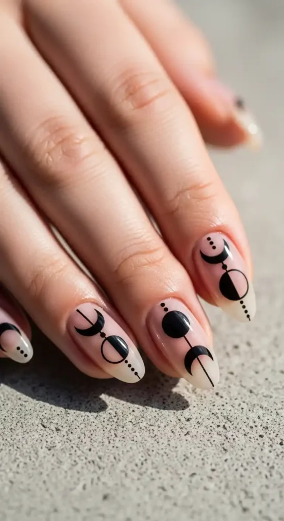 geometric-moon-phases