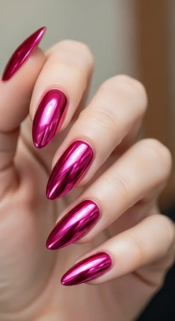 hot-pink-chrome-almonds