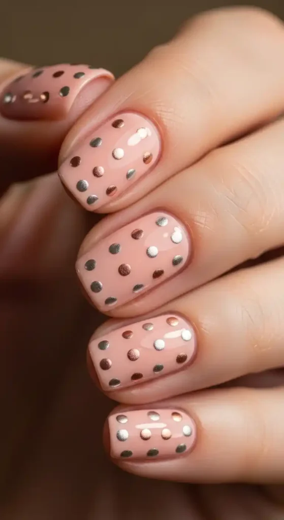 peachy-pink-with-metallic-dots