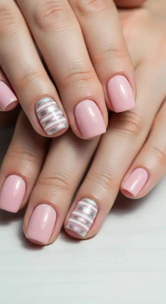 striped-accent-nails