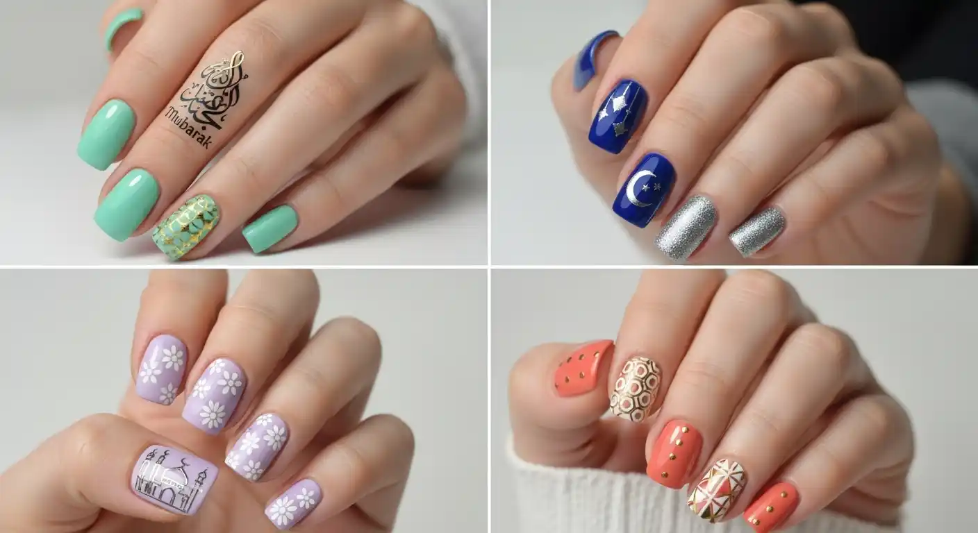 eid-mismatched-nail-design