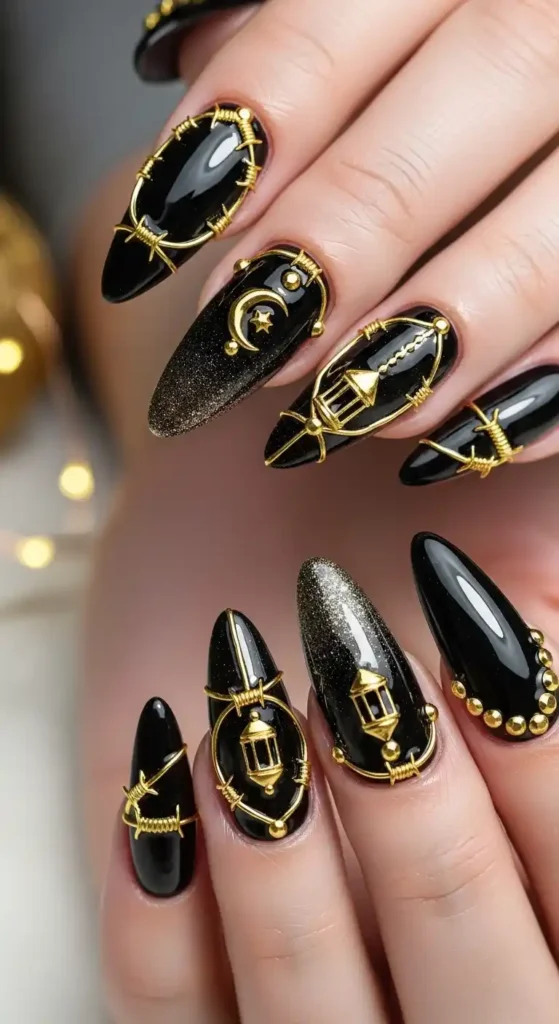 barbed-gold-wire-nails