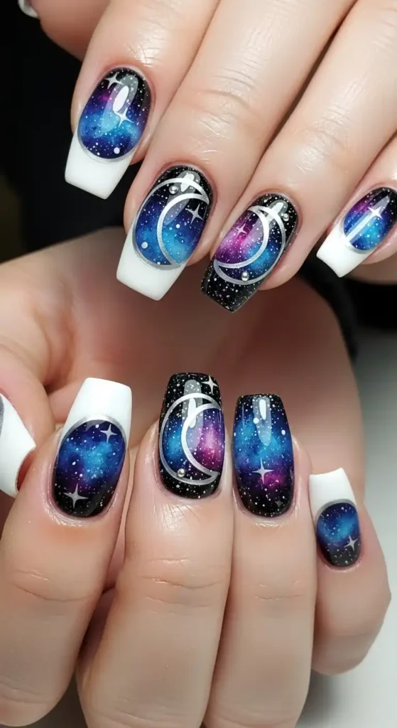 galaxy-inspired-crescent-nails