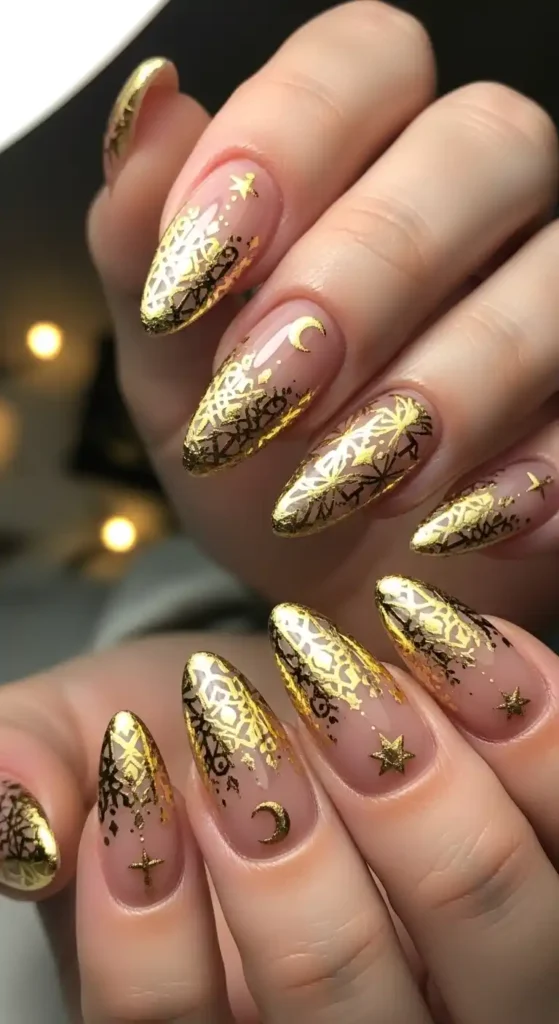 gilded-tip-ombre