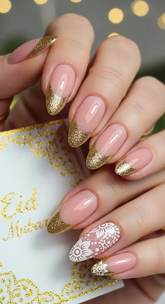 glitter-french-tip-nails