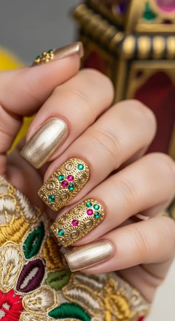 jewel-accent-nails