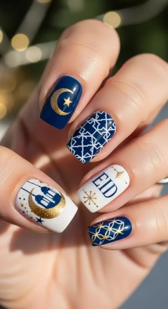 matte-and-glossy-mixed-nails