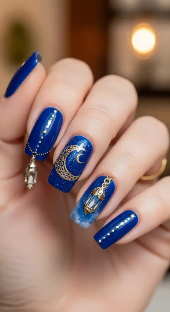 moon-and-lantern-nail-art