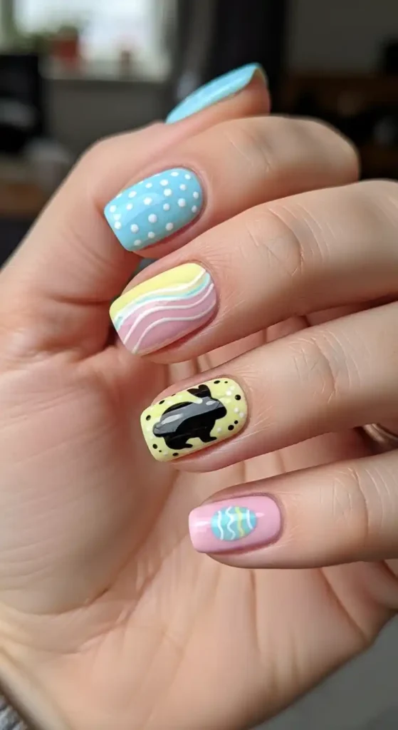 bunny-silhouette-nails