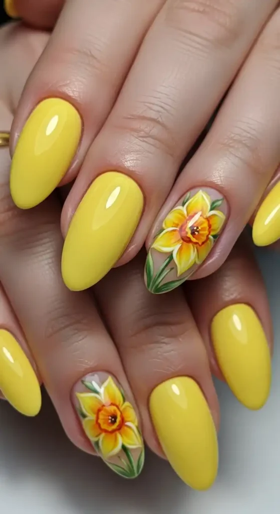 daffodil-accent-nail