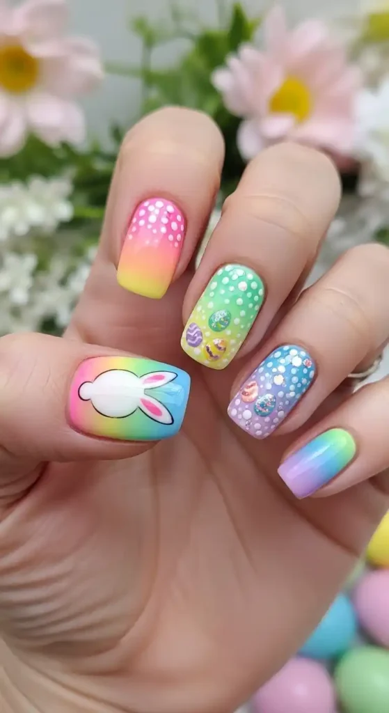 rainbow-bunny-nails