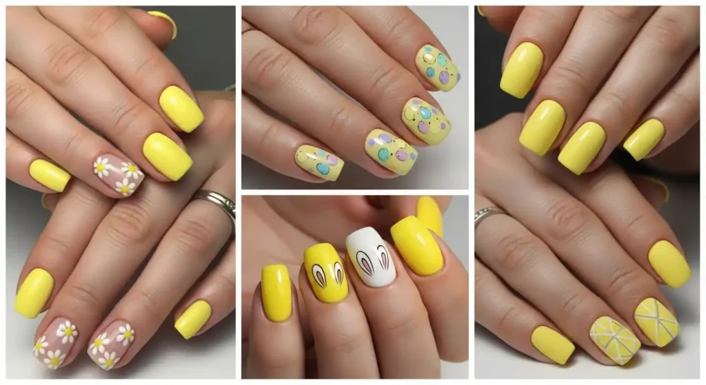 yellow-easter-nail